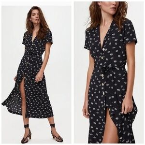 Wilfred Black and White Floral Maxi Dress